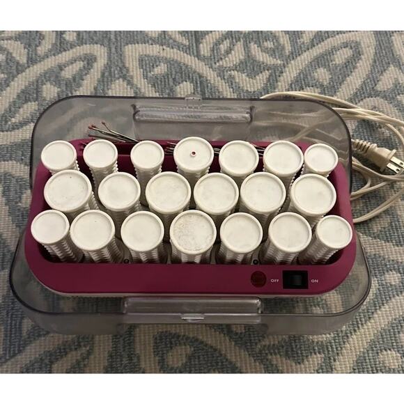 Conair Wavemaker 20 Hot Rollers HS16X Curlers With Clips Pageant Tested - Picture 14 of 15